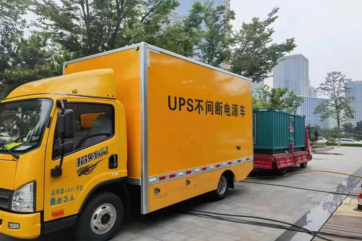 商南发电机租赁施工现场